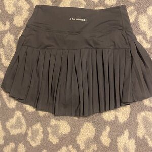 Gray gold hinge skirt